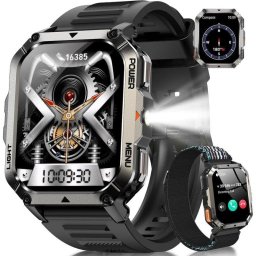 Blackview W70Pro Bluetooth 1,8" Negro Correa Negra S/M Reloj táctico resistente