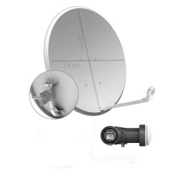 Kit Antena Parabolica 60cm + LNB+ Soporte Pared