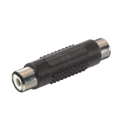 Vivanco Adaptador con Conexión Doble RCA Hembra/Hembra Negro