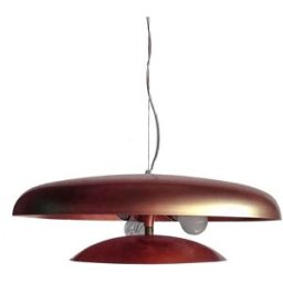 Tosel Lámpara de suspensión metal cobre D64 cm