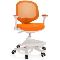 hjh OFFICE Silla para niños tela / tejido de malla naranja