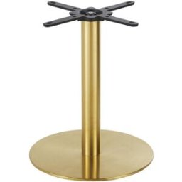 Maisons du Monde Pie de mesa profesional en acero latonado de 60 cm de altura