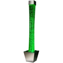 Unique Columna de burbujas metal plateado