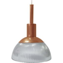 Tosel Lámpara de suspensión vidrio cobre D20 cm