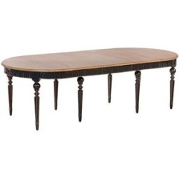 Robin des Bois Mesa ovalada de roble con 5 extensiones para 6/12 cubiertos negra