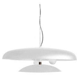 Tosel Lámpara de suspensión metal blanco D64 cm