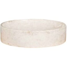 Wanda Collection Lavabo encimera grande de mármol 42 cm crema