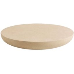 Maison Pavane Mesa baja redonda beige, fibra de arcilla, efecto hormigón ø100 cm