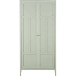 Maisons du Monde Armario infantil de 2 puertas verde claro con perchero