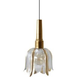 Tosel Lámpara de Suspensión vidrio bronze D16 cm