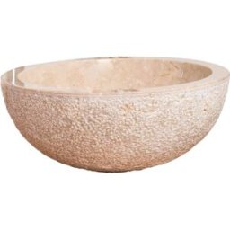Wanda Collection Lavabo encimera de mármol crema 40 cm