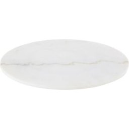 Maisons du Monde Tablero redondo de mesa de mármol blanco de 70 cm