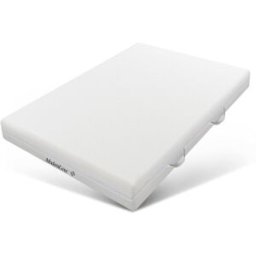 MODFU Colchón de espuma fría 90x200 cm 7 zonas h2/h3, blanco, 20 cm