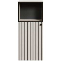 Calicosy Mueble bajo de baño con 1 puerta l40 cm - gris y negro