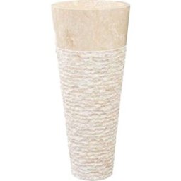 Wanda Collection Lavabo de pie cónico de mármol crema