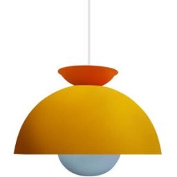 Tosel Lámpara de suspensión metal multicolor pantalla amarillo