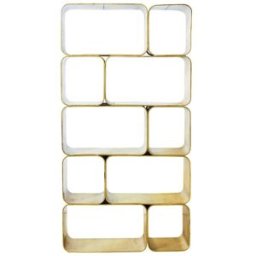 Maisons du Monde Estantería abierta art déco de acero latón