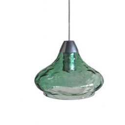 Tosel Lámpara de suspensión vidrio aluminio D25 cm