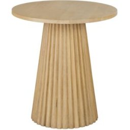 Maisons du Monde Mesa de comedor redonda de mango macizo de 70 cm