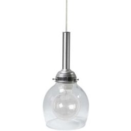Tosel Lámpara de suspensión vidrio cromo D15 cm