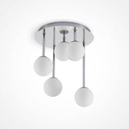 Lindby Lámpara de techo de metal plateado