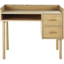 Maisons du Monde Escritorio infantil de chapa de roble claro