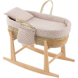 Cambrass Moisés bebé mio cuco + patas 39x80x61 cm beige/flores