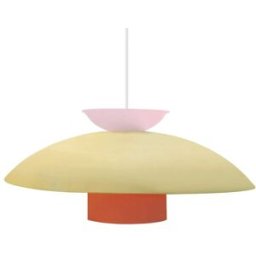 Tosel Lámpara de suspensión irregular metal beige pantalla beige