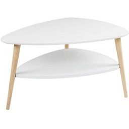 Maisons du Monde Mesa de centro ovalada lacada blanca de 82 cm