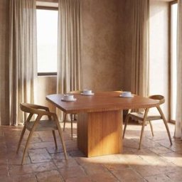Maisons du Monde Mesa de comedor cuadrada de chapa de acacia 140x140 cm