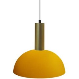 Tosel Lámpara de suspensión metal or pantalla amarillo