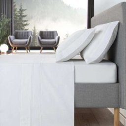 Casa da Laura Sábanas 100% algodón 200 hilos bordado blanco cama 90 1 almohada 45