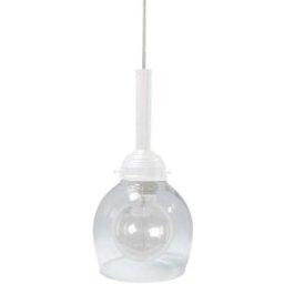 Tosel Lámpara de suspensión vidrio blanco D15 cm