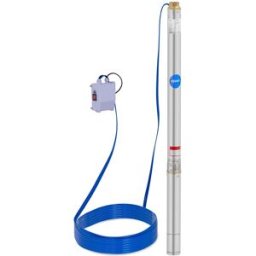 hillvert Bomba sumergible - 70 mm / 2,75'' - 3800 l/h - 750 W - cable 50 m / altura de elevación 85 m - acero inoxidable 10062052