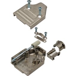 MH CONNECTORS MHDM35-15-K - Tapa D-sub, 15 polos, angulada, plateada