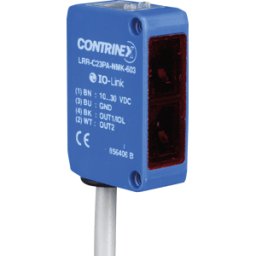 CONTRINEX LRR C23PA NMK603 - Sensor luminoso, 30 - 6000 mm, PNP, enlace claro-Ann/IO, hilo os