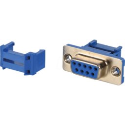 FREI D-SUB BU 09FB IS - Conector hembra D-SUB, 9 polos, cable plano, con aislante