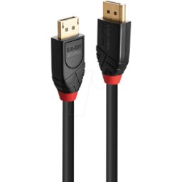 LINDY 41167 - Cable DisplayPort 1.4, 8K 60 Hz, HDR, activo, 5,0 m
