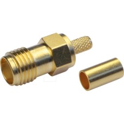 TELEGÄRTNER TG 100024672 - Toma de cable SMA para conexión de soldadura/crimpado de
