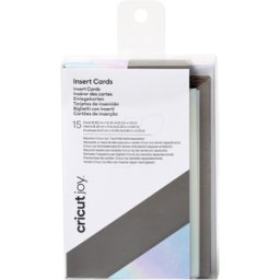 CRICUT 2008795 - Insertar tarjetas, plata holográfica, conjunto