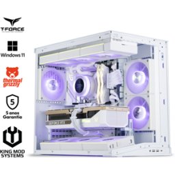King Mod Systems Ordenador King Mod Gamer-PC Lian Li Ryzen 7 9850X3D 64GB DDR5 2TB RTX 5080 WiFi W11 - White Edition