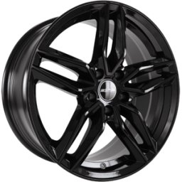 Llanta De Aluminio Gmp Fasten 8x18 5x112 Et45 Brillo Negro