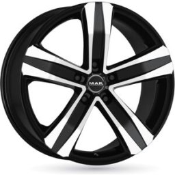 Llanta De Aluminio Mak Stone5 T 6.5x16 5x120 Et50 Brillo Negro
