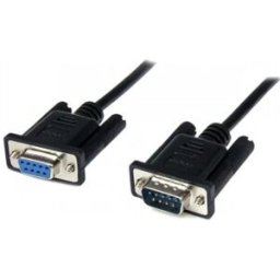 StarTech.com Cable 1m Módem Nulo Null Serie Serial DB9 Hembra a Macho - Negro
