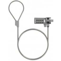 Aisens Cable de Seguridad con Cerradura de Combinacion para Ordenador, Monitor, Portatil 1.5M