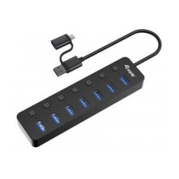 Equip 128965 hub de interfaz USB 3.2 Gen 1 (3.1 Gen 1) Type-A 5000 Mbit/s Negro