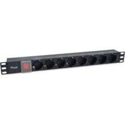 Riello Equip 333286 unidad de distribución de energía (PDU) 8 salidas AC 1U Negro
