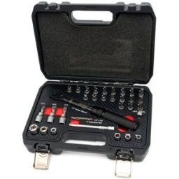 Set de llave dinamométrica HBM de 32 piezas, 1/4 de pulgada, 2 - 20 Nm