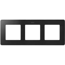MARCO 3 ELEM. NEGRO MATE base negro Simon ref. 8200630-198