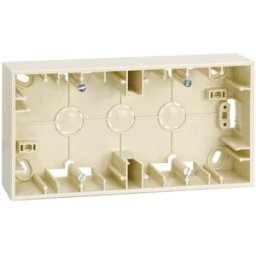CAJA SUPERFICIE 2 ELEMENTOS MARFIL Simon ref. 2700752-031